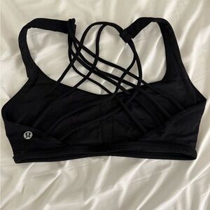 lululemon athletica Black Strappy Sports Bra